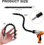 17pcs Flexible Drill Bit Extension, Include 3pcs Rotatable Socket Adapter 2pcs - Image 2