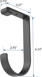 FLEXIMOUNTS 4 Pack Add On Storage Flat Hook Accessory - Image 3
