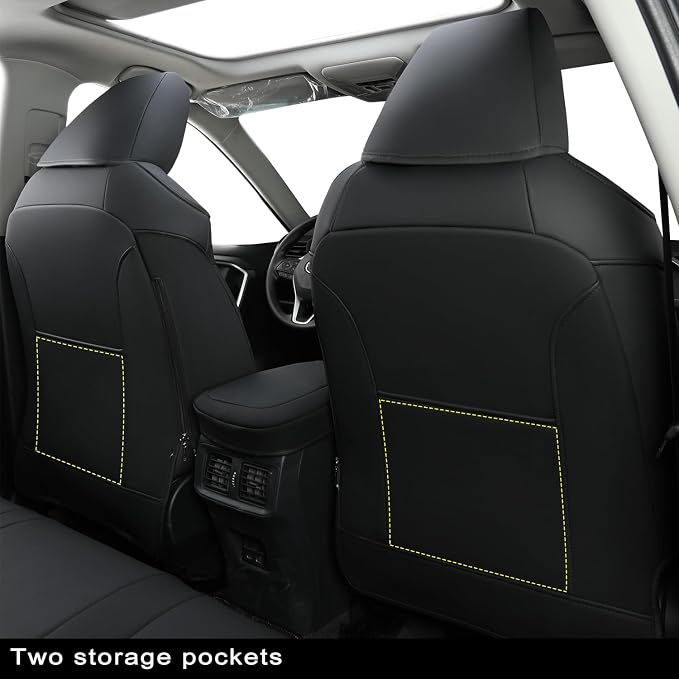 RISINGSTAR Rav4 Seat Covers, fit 2019-2025 Toyota Rav4 XLE LE XLE Premium - Image 3