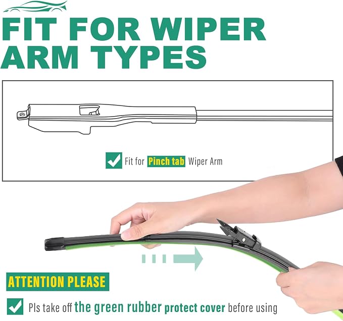 28" 28" 12" Windshield Wiper Blades Replacement - Image 7