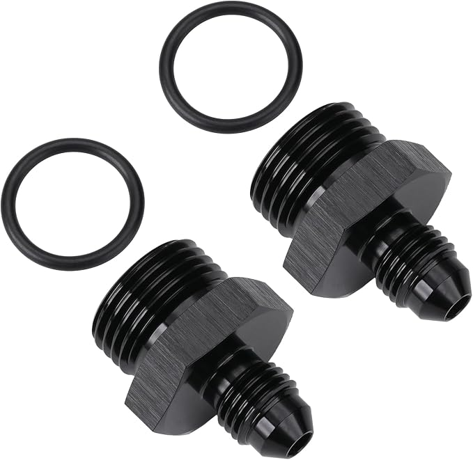 6AN Male Flare to 12AN ORB O-ring Boss Fuel Pump Rail Adapter Fitting Aluminum - Image 3