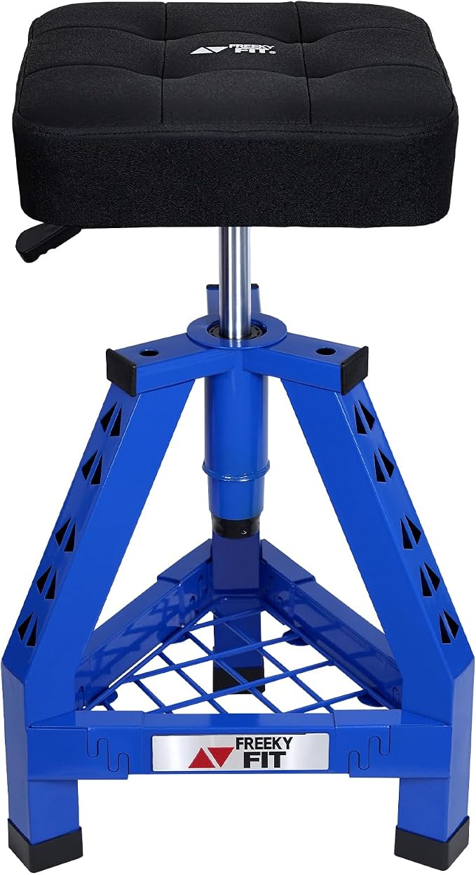 Adjustable Shop Stool, Garage Mechanic Stool Chair, Work Seat by FreekyFit