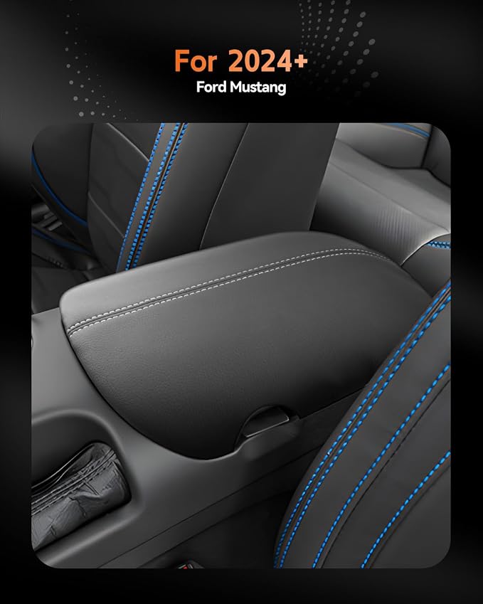 CDEFG for Ford Mustang 2024-2025 Center Console Cover Armrest Box Cover for - Image 2