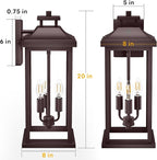 20" Oil Rubbed Bronze Outside Lighting - Image 5