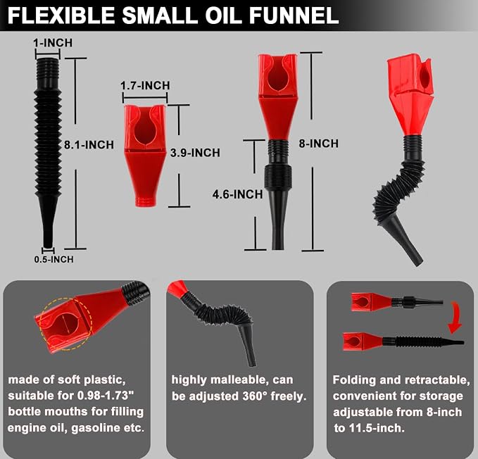 9pcs Oil Filter Wrench Set, Adjustable Oil Filter Removal Tool From 1-3/4" to 6" - Image 6