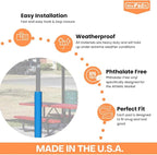 Safety Pole Pad, 4 FT Tall, 1” Thick Foam, Weatherproof, UV-Resistant, - Image 3
