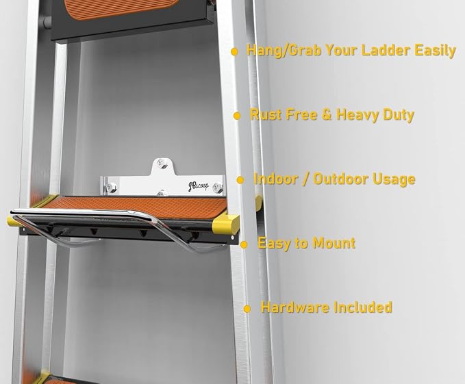 JBscoop 2 Ladder Hooks Wall Mount - Image 8