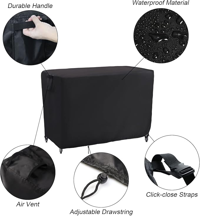 Kingling Outdoor Prep Table Cover, Waterproof Stainless Steel Table Covers - Image 4