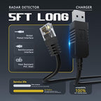 Radar Detector Cable, USB to RJ11 Plug Cord Compatible - Image 2