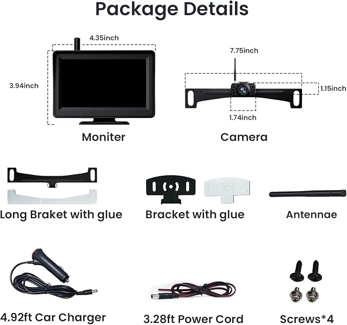 Wireless Backup Camera, Reverse Rear Camera - Image 7