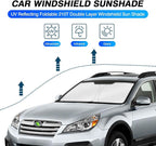 KUST Windshield Sun Shade for 2010-2014 Subaru Outback Wagon Custom Fit - Image 2