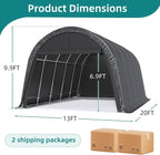 EROMMY Carport 13 x 20 FT Heavy Duty, Portable Garage - Image 3