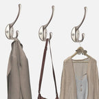 IBosins 10 Pack Heavy Duty Dual Coat Hooks Wall Mounted - Image 7