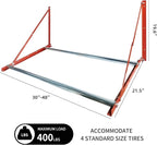 Foozet Heavy Duty Adjustable Wall Mounted Tire Rack - Image 2