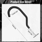 Shimeyao 4 Pcs Machine Thread Bicycle Storage Hook - Image 2
