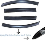 4pcs Outside Mount Style Sun Rain Guard Durable Side Window Wind Deflectors - Image 3