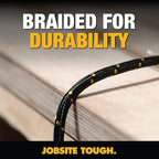 DEWALT Heavy Duty USB to Lightning Cable Durable iPhone Charger, Lightning - Image 2
