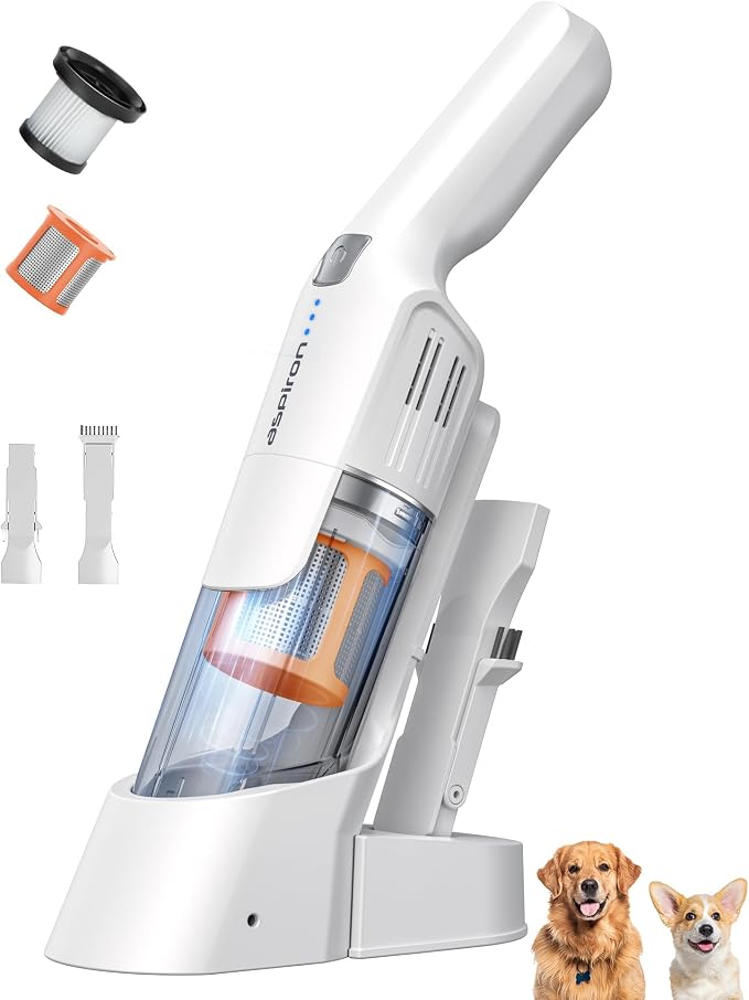 Aspiron Cordless Handheld Vacuum, 24KPA Powerful Car Vacuum, Rechargeable by aspiron