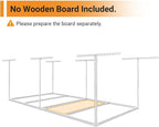 4x8ft Overhead Garage Storage Rack Wooden Decking Not Included, Heavy Duty - Image 4