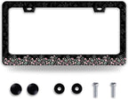 Cute Pink Flowers License Plate Frame Colorful Floral License Plate Frames by NINANMY