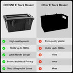 2 Pack E-Track Basket Storage Bin - Image 7