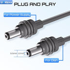 Starlink Mini Cable 6.5FT, 20AWG Replacement Starlink Mini DC Power Cable - Image 2