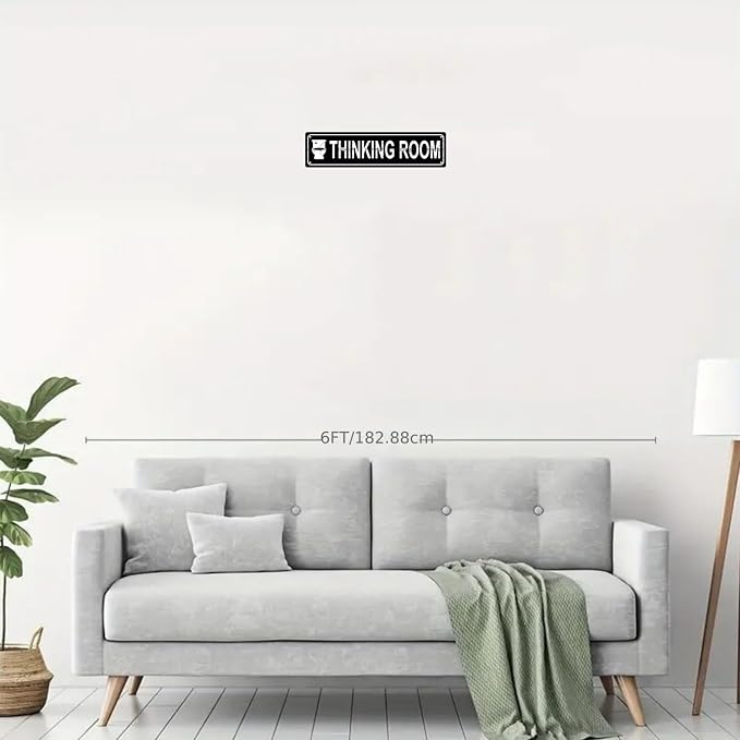 THINKING ROOM Space Metal Tin Street Sign Bar Cafe Garage Cave Home Room Wall - Image 2