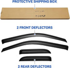 Window Visors Rain Guards for 2004-2014 Ford F150 SuperCab, Out-Channel Window - Image 6