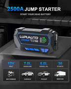 2500A Portable Jump Starter, Car Battery Jump Starter - Image 3