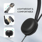 Yealink UH37 USB Headset with Mic, Wired Headset with Noise Cancelling - Image 3