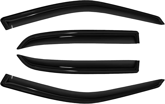 4pc Sun Rain Guards Window Visor Wind Deflector Compatible - Image 3