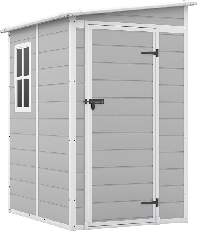 Patiowell 5x4 FT Outdoor Storage Shed, Resin Storage Shed by Patiowell