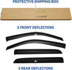 Window Visors Rain Guards for 2009-2014 Ford F150 SuperCrew Cab, Out-Channel - Image 6