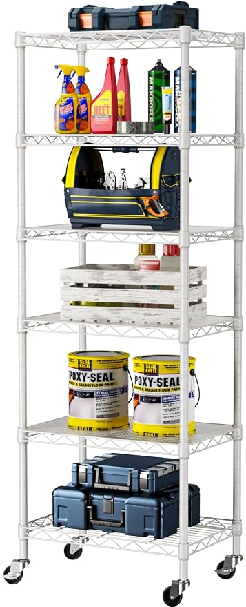 SINGAYE 6 Small Wire Shelves Kitchen Pantry Close Home Organizers and Storage by SINGAYE