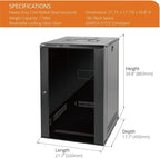 Tecmojo 18U Wall Mount Rack Network Cabinet - Image 2