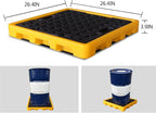 Drum Containment Spill Pallet, Industrial Nestable Oil Drums Leak-Proof Tray - Image 2