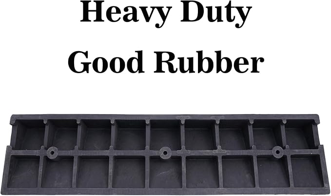 2 Pack 4'' Rise Rubber Curb Ramp Heavy Duty Loading Rubber Curb Ramps 22000lbs - Image 3