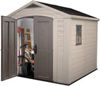 Keter Factor 8x8 Foot Large Resin Outdoor Shed - Image 10