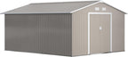 Outsunny 11' x 13' Outdoor Storage Shed, Garden Tool Metal Shed by Outsunny