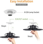 LED Garage Lights, 140W 18500 Lumens Garage Ceiling Lighting, 6000K Daylight - Image 5