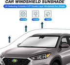 KUST Windshield Sun Shade for 2016-2021 Hyundai Tucson Window Sun Visor - Image 2