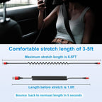 iPhone Charger Cable 6FT for Car, Coiled Lightning Cable 2 Pack 6 Feet - Image 6