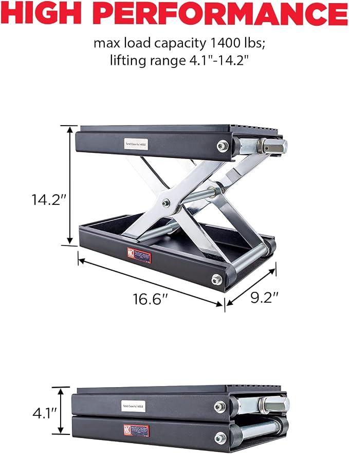 CXRCY 1400 LBS Motorcycle Lift Scissor Jack - Image 5