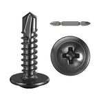 #8×3/4” for Sheet Metal Self-Tapping Screws 410 Black Stainless Steel Truss by Wensilon