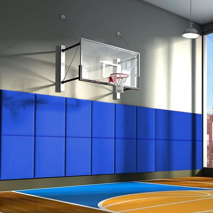 PROGOAL 60"/72" High Gym Wall Padding 2"/4" Thick Foam Basketball Court Wall by PROGOAL