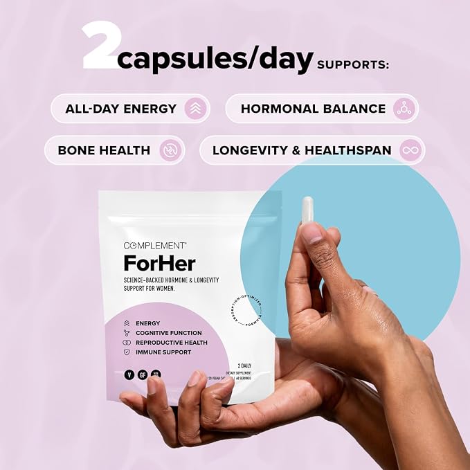 Complement ForHer & Essential Vegan Multivitamin Bundle – 30-Day Women’s - Image 2