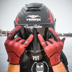 Harssidanzar Leather Motorcycle Gloves - Image 5