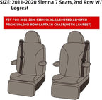 EKR Sienna Seat Covers for 2011-2020 Toyota Sienna XLE, Limited Premium - Image 2