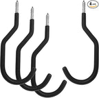 Heavy Duty Bike Hook, 4 Pack Regular Size Bicycle Hangers, Ceiling or Vertical by SMARTOLOGY