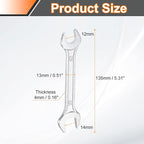 HARFINGTON 5pcs Double Open End Wrench 12mm x 15mm Metric 15 Degree Offset - Image 2